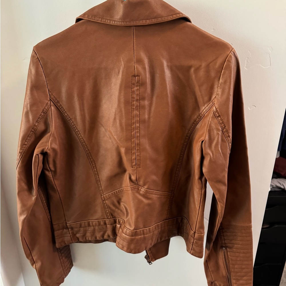 Universal Thread Tan Leather Jacket - image 2